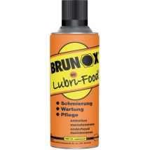 Brunox Lubri-Food Spray 400 ml – Lubricante para alimentos – Protección contra la corrosión – Ideal para herramientas y equipos médicos