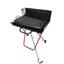 Arnold - Barbecue A Legna Pieghevole Con Griglia 67x50 Cm