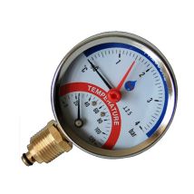 Thermomanometer 6 Bar 120°c Seiteneingang 1/2”