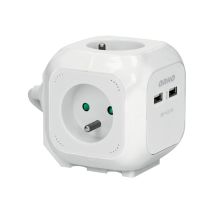 Bloc 4 Prises Kubiq. 220-240v + 2xusb Câble 1.4m - Synbioz