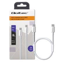 Qoltec Usb 2.0 Typ-c-kabel Usb 2.0 Typ C 60 W Qc 3.0 Pd 1 M Weiß