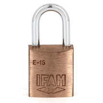 IFAM – 31500 – Lucchetto E-15 in ottone – 16,5mm larghezza, 11,5mm altezza – 10.000 combinazioni