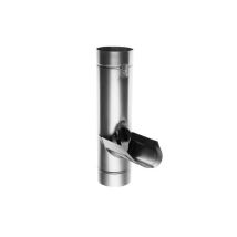 Profils De France - Collettore Di Acqua Piovana, Zinco Naturale Con Griglia, Diametro 80 Mm.