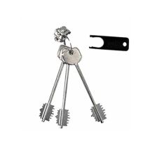 CFADDA – Bloque de repuesto para cerraduras – Incluye 3 llaves de 92/116 mm – Extractor incluido
