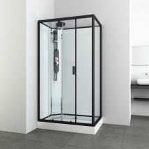 Cabina De Ducha Kinedai Iii Sin Techo 80x120x225 Cm De Montaje Rápido