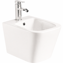 Bidet suspendido PISA blanco brillo – 345 x 485 x 330 mm – Cerámica – Garantía 7 años