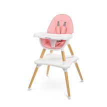 Chaise haute Tuva Rose – Mobilier d'intérieur – Design scandinave – Rembourrage écologique amovible – 8 kg – 5 points de sécurité