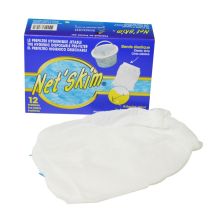 Net'Skim – Universeller Vorfilter für Skimmer – Passend für Skimmerkörbe bis 24 cm Durchmesser – 12 Stück – Patentiertes Befestigungssystem