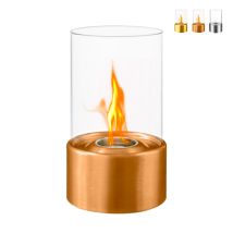 Divina Fire - Bioethanol-tischkamin Marsiglia Bronze D16 X H27 Innen Außen