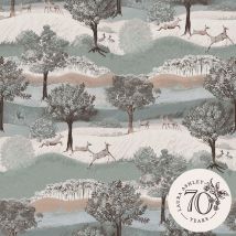 Laura Ashley - Hartingdon Vliestapete Jade Green 10mx52cm