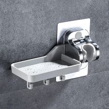 Support De Douche À Main Support De Pommeau De Douche Sans Perçage Support De Douche À Main Adhésif Fort Angle Réglable (multifonctionnel)