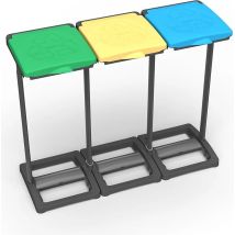Papelera Mongardi Dual Compartment 80-110 Litros Exterior Anticorrosión