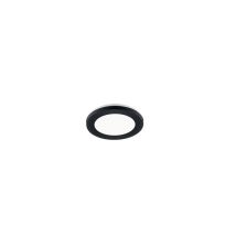 Reality - Camillus Plafón Redondo Led Regulable Negro Ip44 Ø17 Cm Trio Lighting