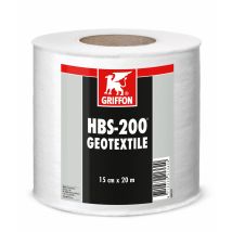 Griffon HBS-200 Geotextil – elastisches Gewebe – 15 cm x 20 m – für Abdichtung von Wänden und Böden