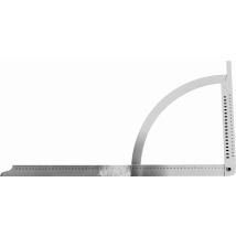 Squadra Alpha 700 mm in acciaio inox – 129apha – Strumento di misura per falegnami – Spessore 1,2 mm