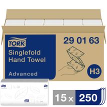 Tork 290163 Zickzack Advanced Papierhandtücher (l X B) 23 Cm X 25 Cm Weiß 3750 St.