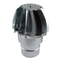 Deflector Eolico 200mm Tz20-01 Galv. , Deflector Eólico Redondo Para Salida De Humos De 200mm Salida De La Boca Hembra Acero Galvanizado Resiste 