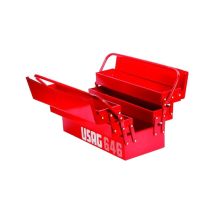 Trade Shop - Cassetta Porta Attrezzi Portautensili Usag 646/5v Estendibile Con 5 Scomparti -