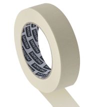 Abdeckband 30mm x 50m – Profiqualität – Naturkautschuk – Beige – Temperaturbeständig bis +80°C