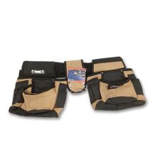 Léon Théard - Ceinture Porte-outils Modulable - Nylon - Réf. 9006 - 2 Poches Et 1 Porte-marteau Amovibles - Ceinture Ajustable À Boucle Métallique - 