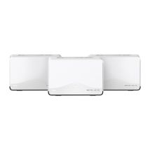 Punto De Acceso Interior Mesh Wifi 7 Mercusys Halo H27be(3-pack) 2880 Mbps 5ghz 1xrj45 2.5gbps 2x1gb