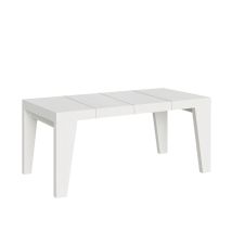 Tavolo Allungabile 90/246x90x77 Cm Naxy Premium Bianco Frassino