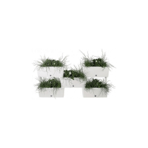 Modulares Pflanzgefäß-set „brick“, 5-teilig – Graue Farbe