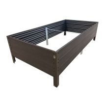 Jardinière Surélevée Gpps Klasika Woodlook, Marron 150x75x30