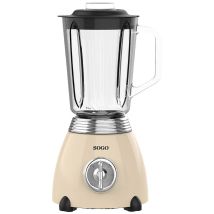 Frullatore SOGO Human Technology Beige Metallico – 1.5L, 6 lame in acciaio inox, 2 velocità – BAT-SS-5565