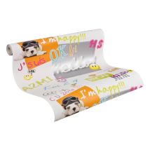 A.s.creations - A.s. Creation 935601 Carta Da Parati Per Camerette Da Bambini, Motivo: Happy