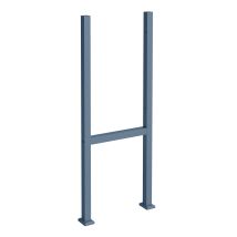 Toboli - Soporte Universal Para Buzón De Paquetería Hecho En Acero Revestimiento En Polvo Color Antracita Para Instalación Independiente, Diseño 
