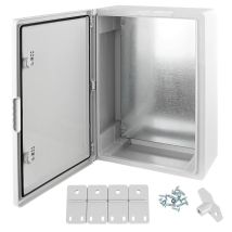 Armario con placa de montaje ABS IP65 300x400x170 mm – Gris – Resistencia IK10 – Libre de halógenos