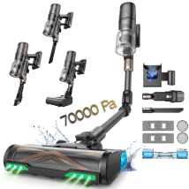 Aspirapolvere Senza Fili Proscenic P20 Onepass 80000pa (180aw)–70 Minuti Di Autonomia–tecnologia Greeneye –spazzola Larga 120°