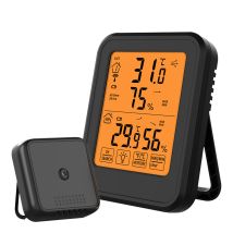 Digitales Thermometer Hygrometer Ultrixe, Innen- Und Außenthermometer Hygrometer, Mit Drahtlosem Außensensor, Lcd-hintergrundbeleuchtung °C/°F, Für 