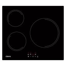 Ciarra - Placa De Inducción 3 Fuegos 5600w 9 Niveles De Potencia 99 Minutos Auto-stop Seguridad Infantil Cd3bih-e