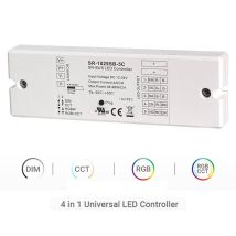 Controller Bluetooth 12-24v Monocolore + Cct + Rgbw + Rgbcct 4 In