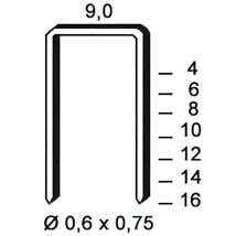 Alsafix - Klammern Type V 8 Mm Aus Stahldraht Verzinkt (10000 Stück)