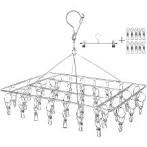 Age Séchoir À Linge Avec 36 Pointes En Acier Inoxydable Pour Chaussettes/sous-vêtements/vêtements/serviettes, Égouttoir
