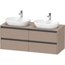 Duravit - Ketho.2 Mueble Bajo Lavabo, Recorte Para Lavabo En Ambos