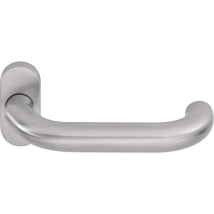 OGRO – Profiltürdrückerlochteil 8100V/6621 – Edelstahl – oval – 152mm – 59mm – 9mm – DIN links/rechts – 270g