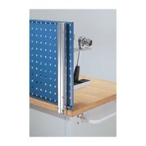 Portabanco Per Pannello L.1500/2000mm Per Pannelli Forati/asolati Piano A Griglia Grid