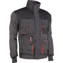 960/s Chaqueta Multibolsillos 65% Poliester/35% Algodon Color Negro Con Detalles Nara Juba