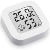 3 Pièces - Mini Thermomètre Hygromètre Intérieur Digital À Haute Précision, Moniteur De Température Et Humidimètre, Thermo Hygromètre Indicateur Du 