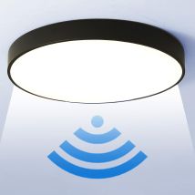 Lámpara De Techo Led Groofoo Con Sensor De Movimiento, 24 W, 5000 K, Redonda, Con Sensor De Movimiento Por Radar, Para Uso Interior Y Exterior, 