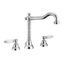 3-loch-waschtischmischer Mit Drehbarem Auslauf Porta & Bini Queen 12154 Chrom