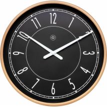 Nextime - 7331 Reloj De Mesa O Pared Reloj De Cuarzo Círculo Negro