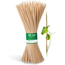 200 Tuteurs Fendus 60 Cm X 5,5 Mm Naturel
