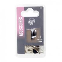 Le Crochet Francais - Set 6 Clip 3-6 Mm Per Sottobicchiere L.20 X L.15 Mm Le Crochet Français