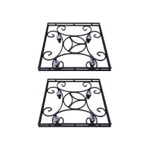 Garden Pride - Extra Large Heavy Duty Pot Caddy - Square - Pack Of 2