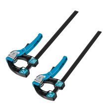 Gross - 20721 F-clamp With Quick-release, Metal Body And Lever-tooth Mechanism, 12inch/300mm - Twin Pack